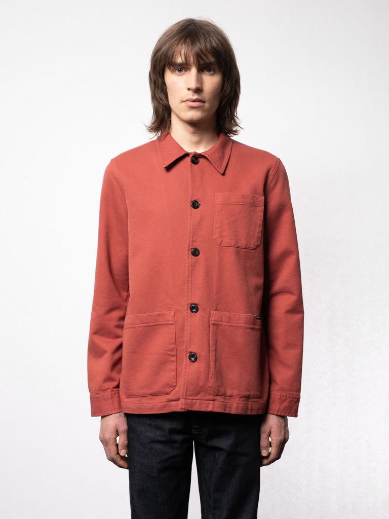 Red hot sale worker jacket