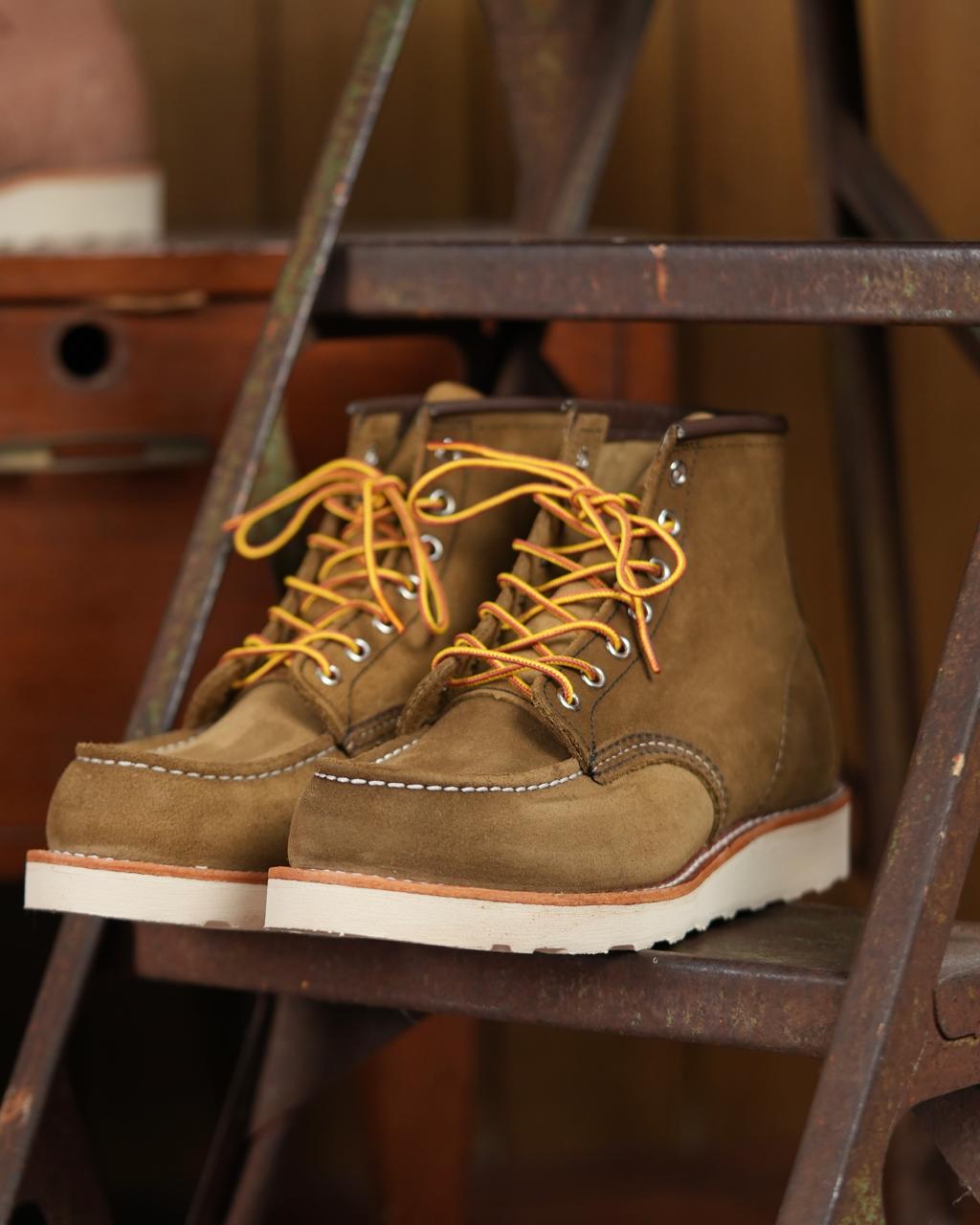 Red Wing Shoes 8881 Classic Moc Olive Limbro Denim