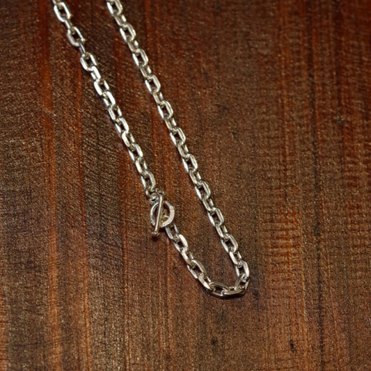 First Arrow's Silver O-062(T) T BAR 60cm Chain M