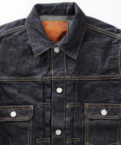 MOMOTARO 2105SP-5 15.7OZ ZIMBABWE COTTON DENIM GOING TO BATTLE (GTB) JACKET WITH WAIST POCKET