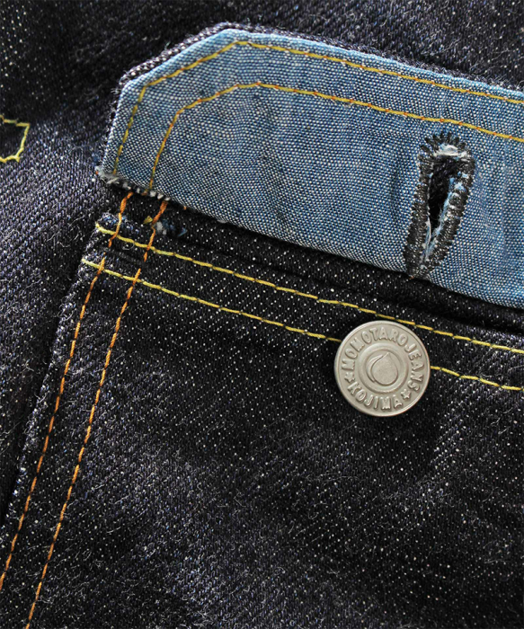 MOMOTARO 2105SP-5 15.7OZ ZIMBABWE COTTON DENIM GOING TO BATTLE (GTB) JACKET WITH WAIST POCKET