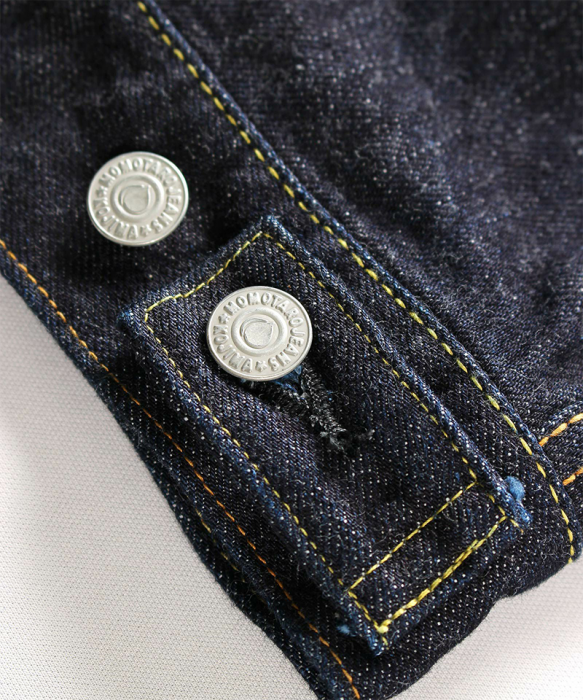 MOMOTARO 2105SP-5 15.7OZ ZIMBABWE COTTON DENIM GOING TO BATTLE (GTB) JACKET WITH WAIST POCKET