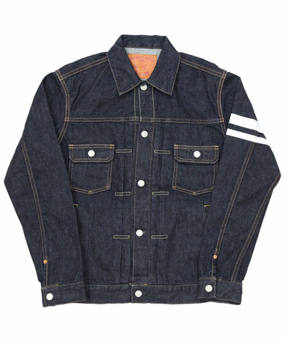 MOMOTARO 2105SP-5 15.7OZ ZIMBABWE COTTON DENIM GOING TO BATTLE (GTB) JACKET WITH WAIST POCKET