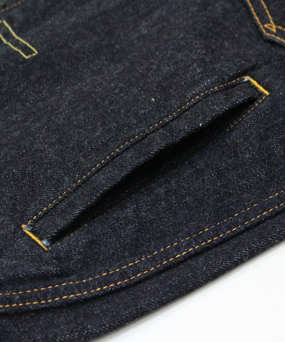 MOMOTARO 2105SP-5 15.7OZ ZIMBABWE COTTON DENIM GOING TO BATTLE (GTB) JACKET WITH WAIST POCKET