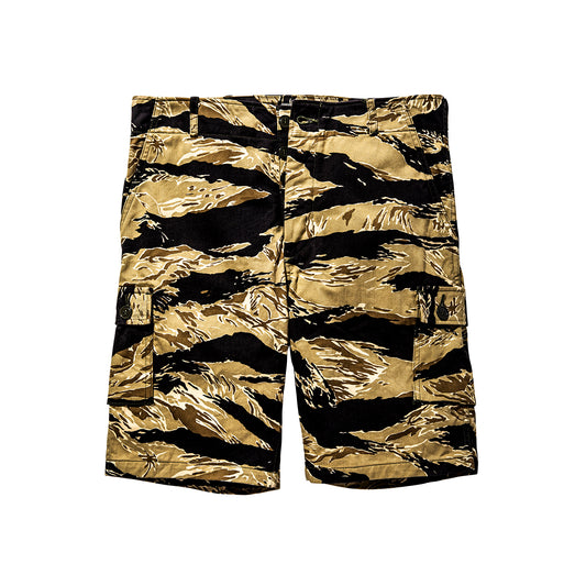 Real McCoy's MP20002 TIGER CAMOUFLAGE SHORTS / GOLD TONE