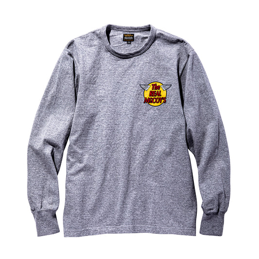 THE REAL McCOY'S LOGO TEE L/S MC20002 GREY