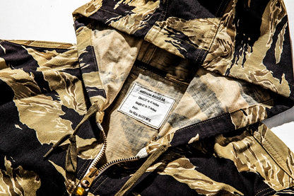 Real McCoy MJ20008 TIGER CAMOUFLAGE PARKA / GOLD TONE