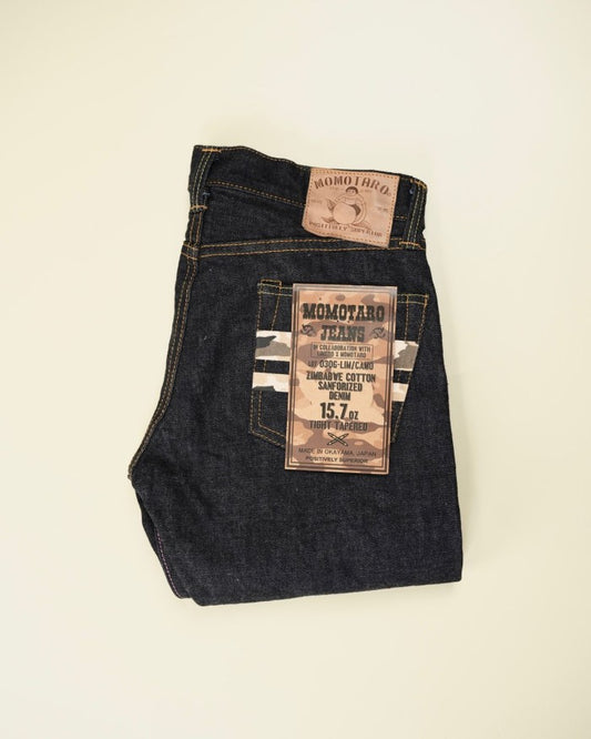 Momotaro x Limbro 0306-LIM/CAMO 15,7oz Slim Tapered The Last Battle GTB Camo