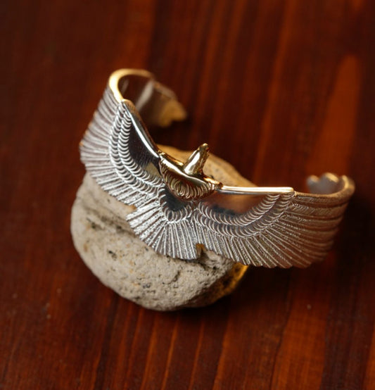 First Arrow's Silver BR-274 Bangle Eagle (M)