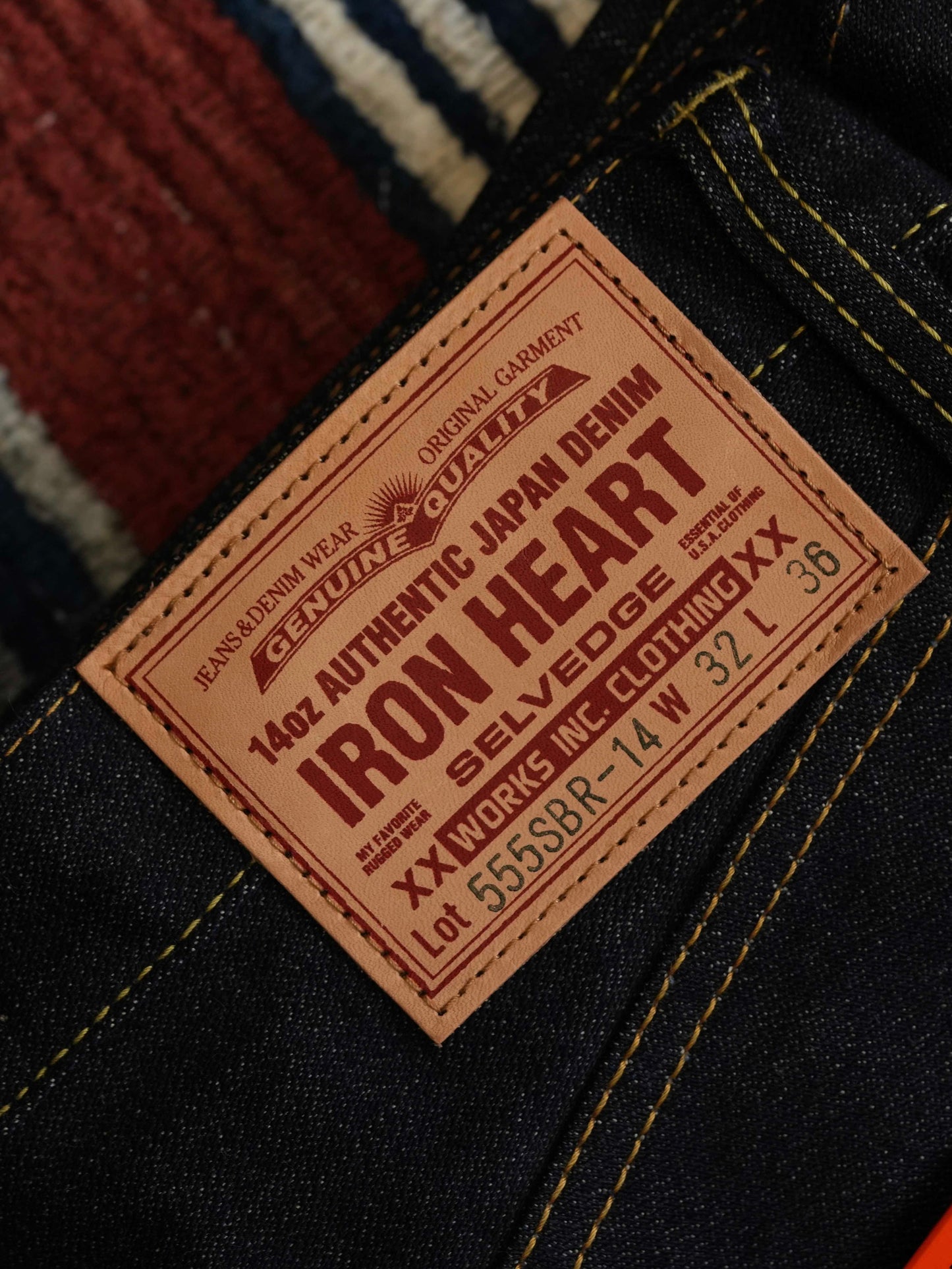 Iron Heart 555SBR Super Slim Cut Broken Twill Denim