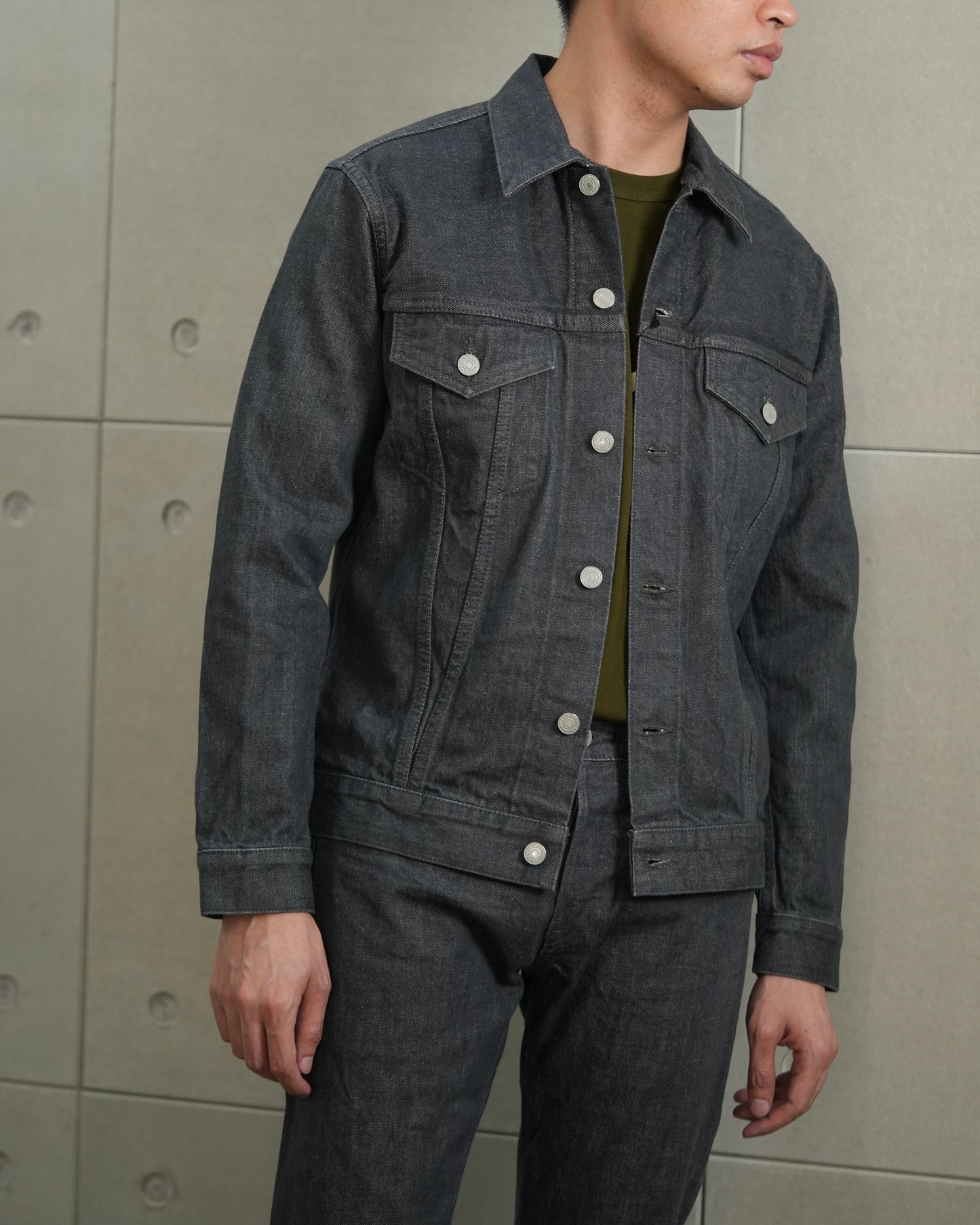 Momotaro 3105-70G 14oz Grey Denim Jacket