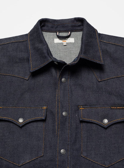 George Ace Selvage Denim Shirt D02/Dry Blue