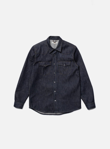 George Ace Selvage Denim Shirt D02/Dry Blue