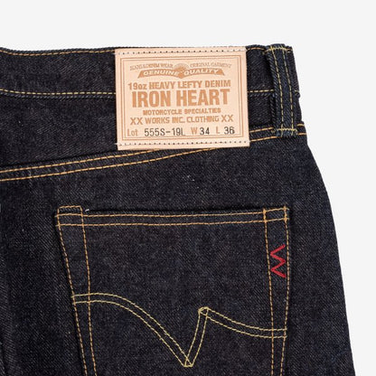 Iron Heart IH 555S 19L 19oz Left Hand Twill Selvedge