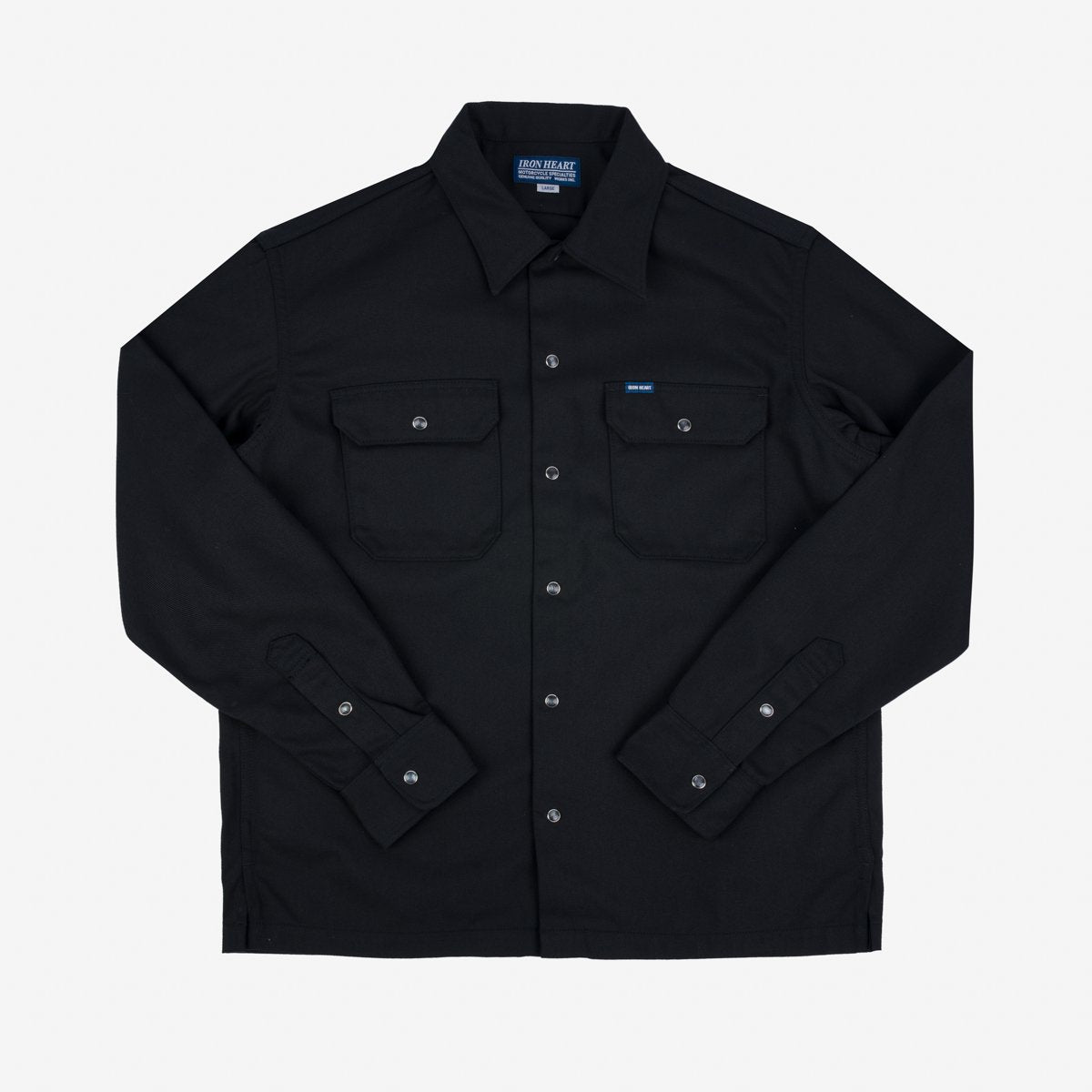 Iron Heart Shirt IHSH-364-BLK 11 Oz Mechanic Shirt - Black