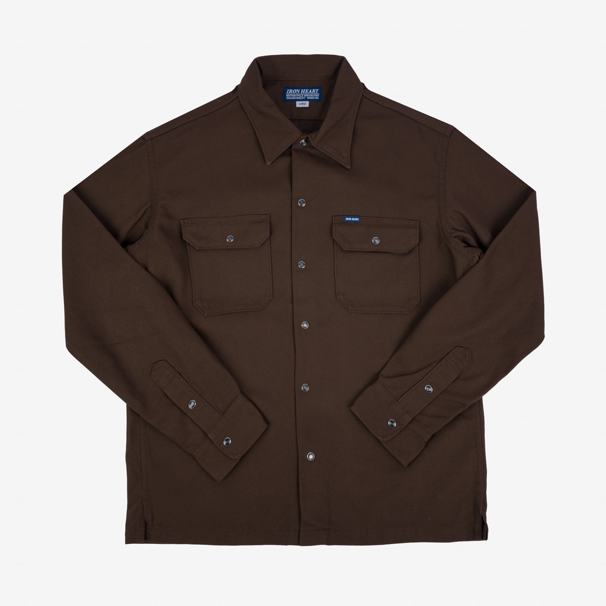 Iron Heart Shirt IHSH-364-BRN 11 Oz Mechanic Shirt - Brown