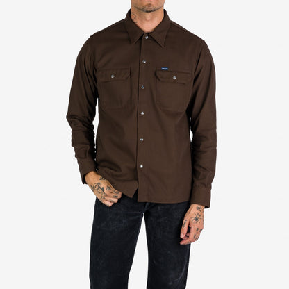 Iron Heart Shirt IHSH-364-BRN 11 Oz Mechanic Shirt - Brown