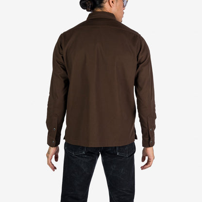 Iron Heart Shirt IHSH-364-BRN 11 Oz Mechanic Shirt - Brown