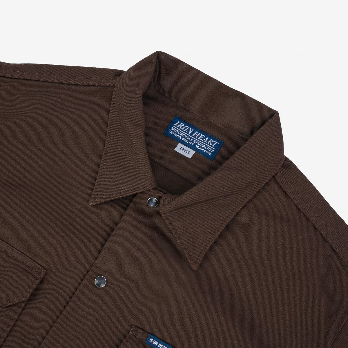 Iron Heart Shirt IHSH-364-BRN 11 Oz Mechanic Shirt - Brown