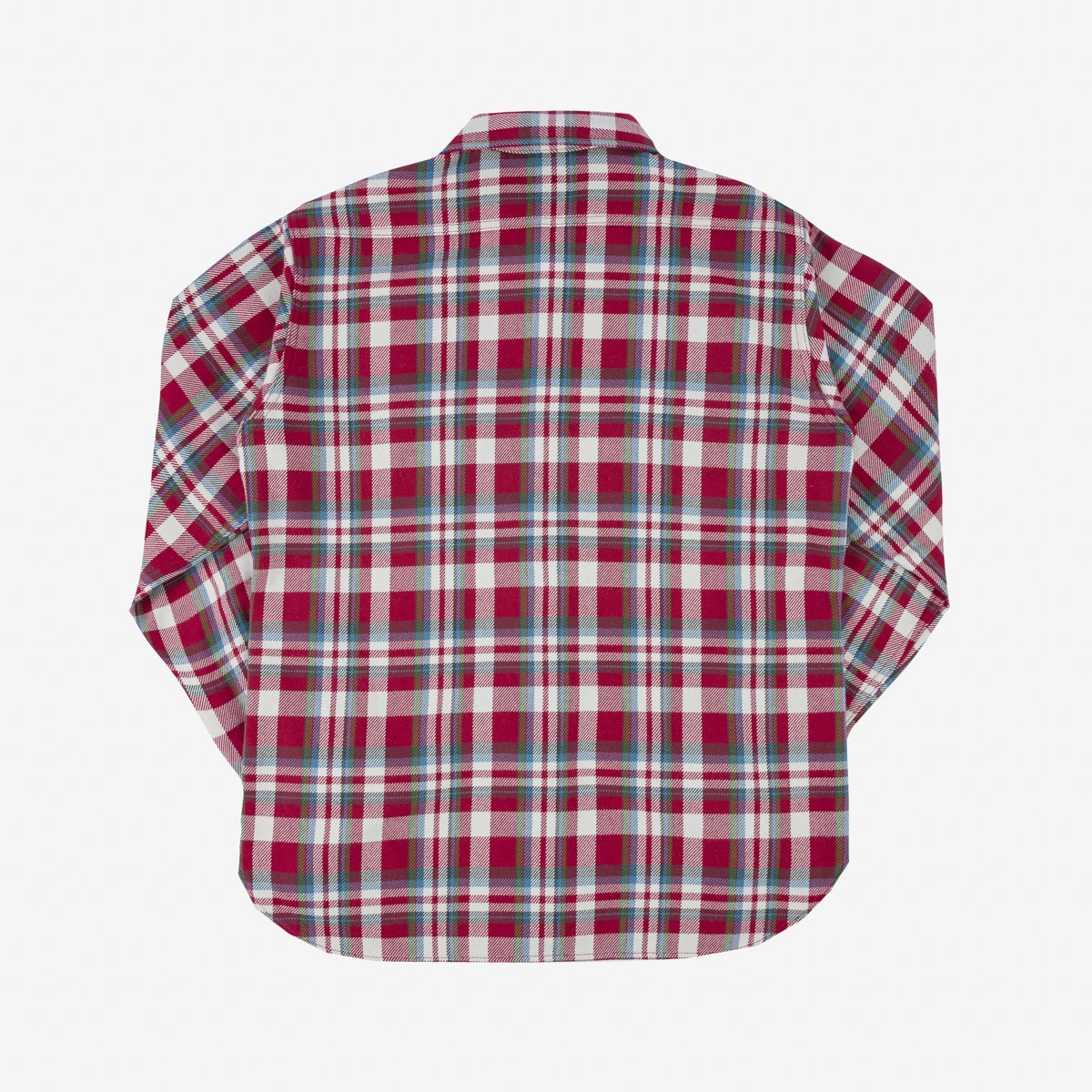 Iron Heart Shirt IHSH-371-RED Ultra Heavy Flannel Check Work Shirt