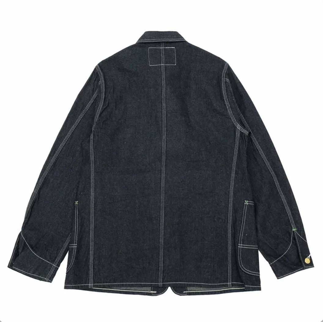 Sugar Cane Jacket SC15655 11oz. Blue Denim Work Coat Navy