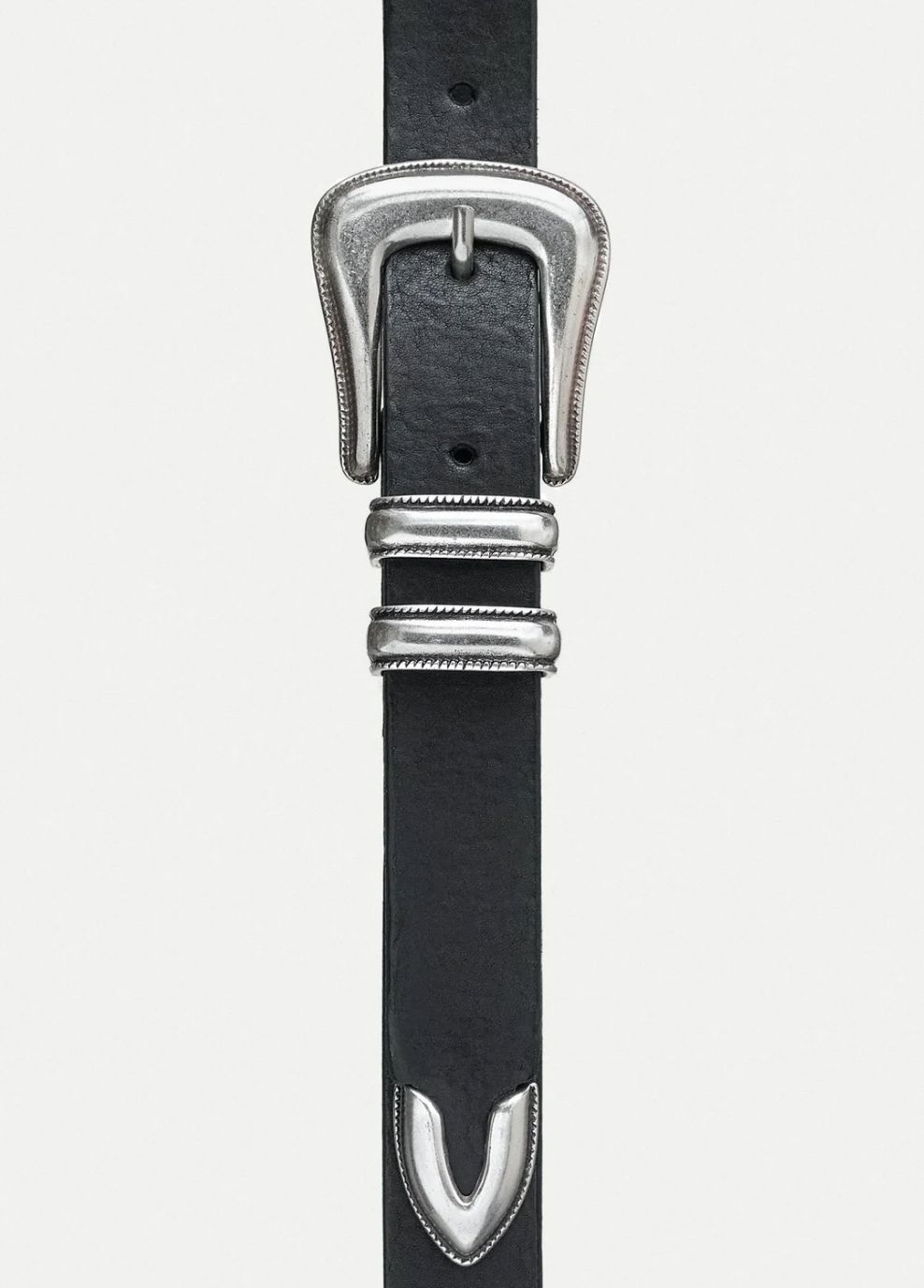 Western Silver Belt B01/Black