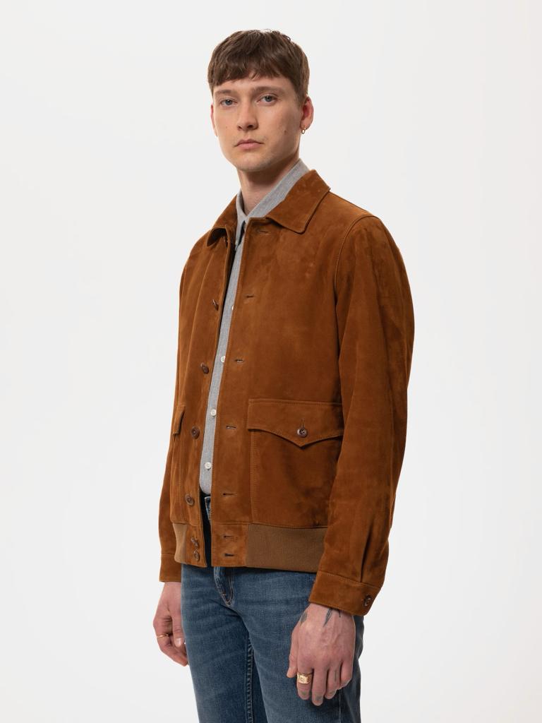 Steve Leather Jacket Cognac