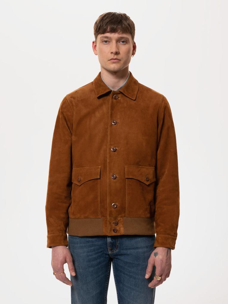 Steve Leather Jacket Cognac