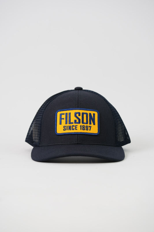 Filson Mesh Snap-Back Logger cap Navyplate