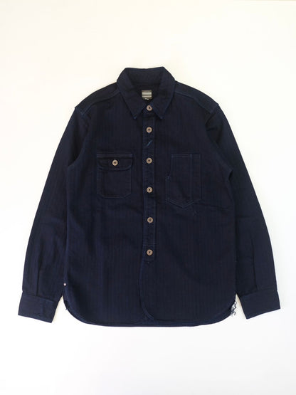 Momotaro Herringbone Work Shirt ID x ID 05-159