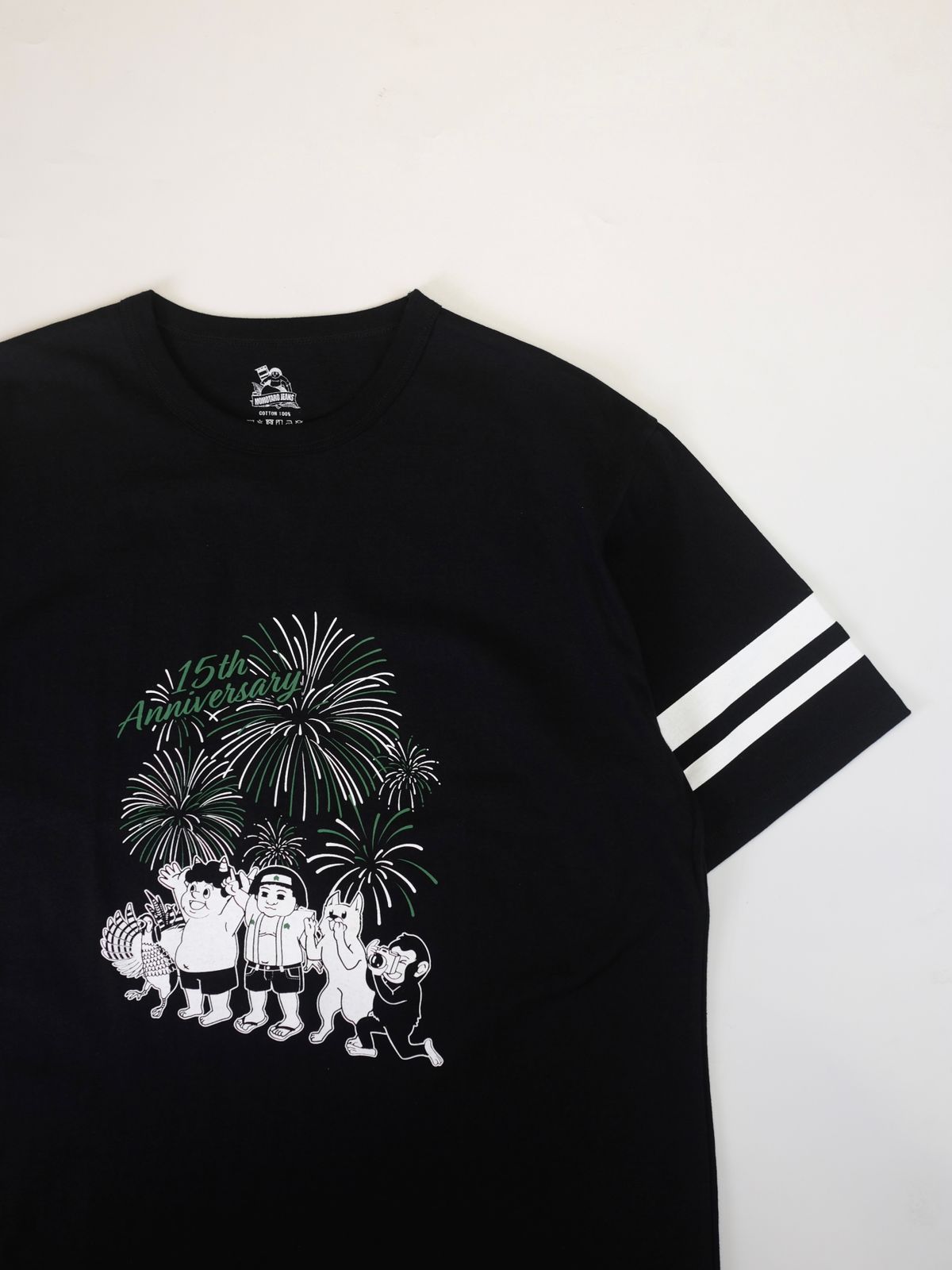 Momotaro 15THP 15th anniversary Tshirt Black