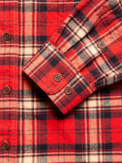 Filip Flannel Shirt Red