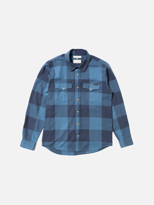 George Flannel Shirt Blue