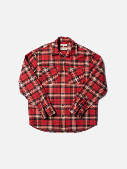 Filip Flannel Shirt Red