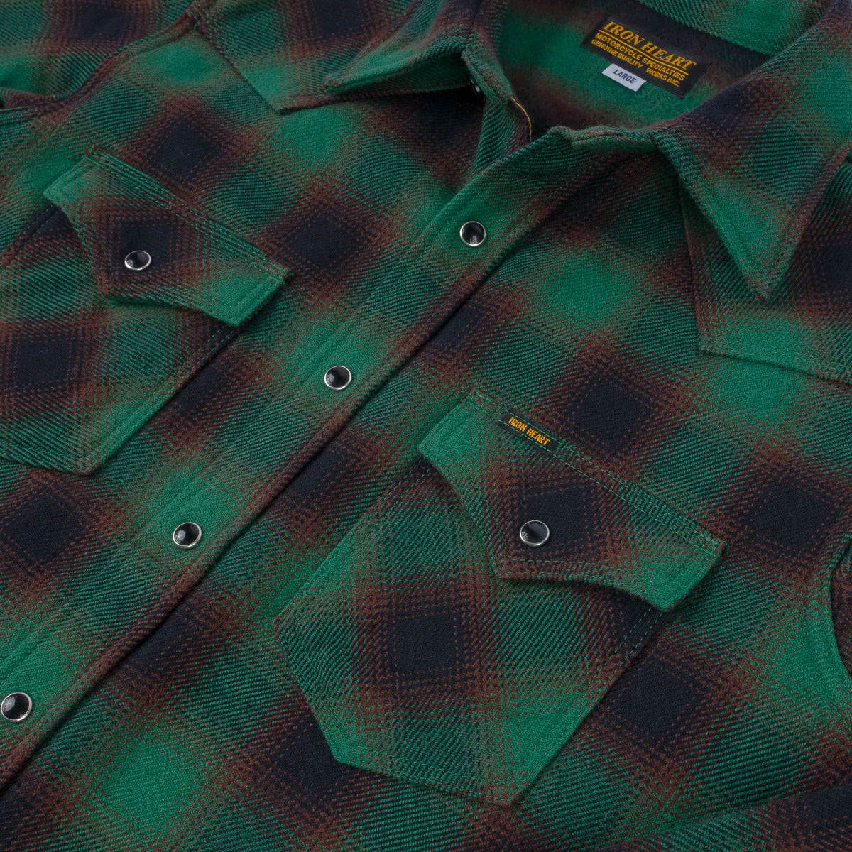 Iron Heart Shirt IHSH-369 Green