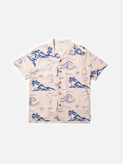 Arvid Waves Hawaii Shirt Ecru