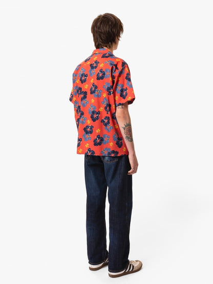 Arthur Flower Hawaii Shirt Red