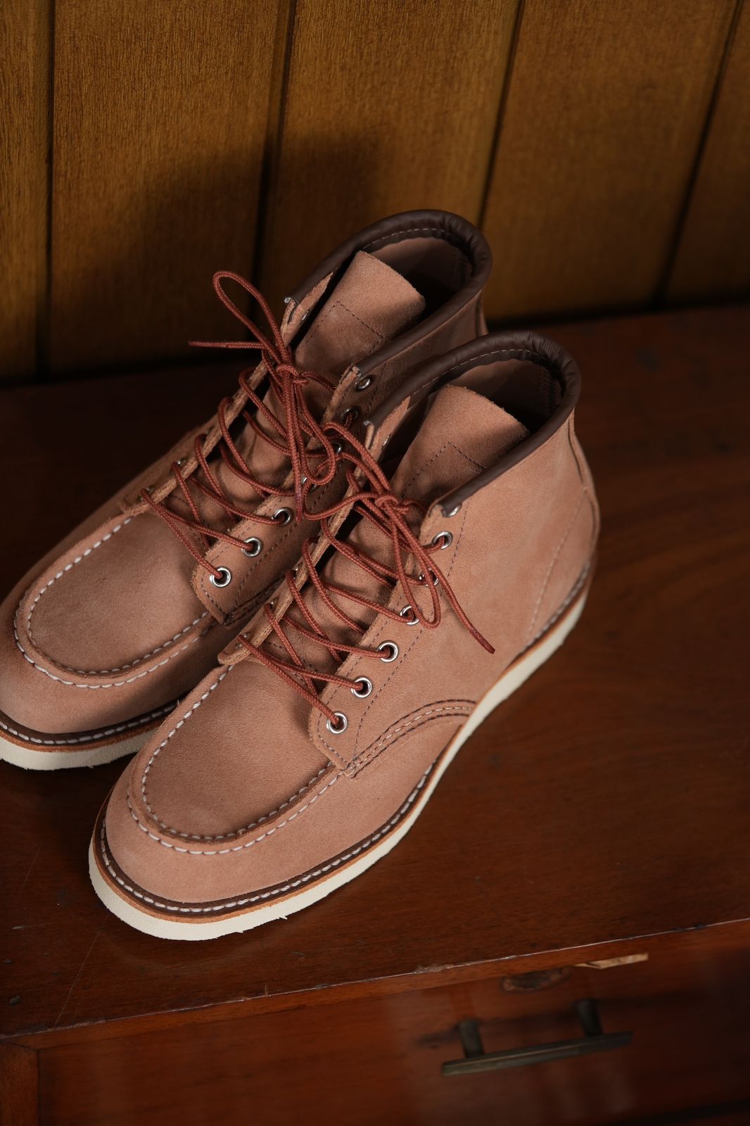 Red Wing Shoes 8208 Classic Moc Dusty Rose