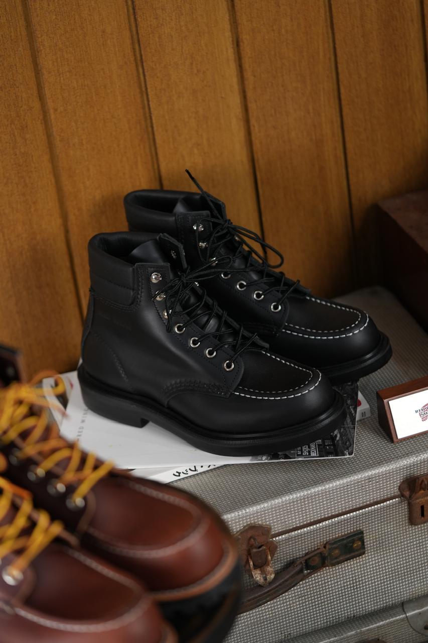 Red Wing Shoes 8133 Supersole 6 Moc toe Black – Limbro Denim