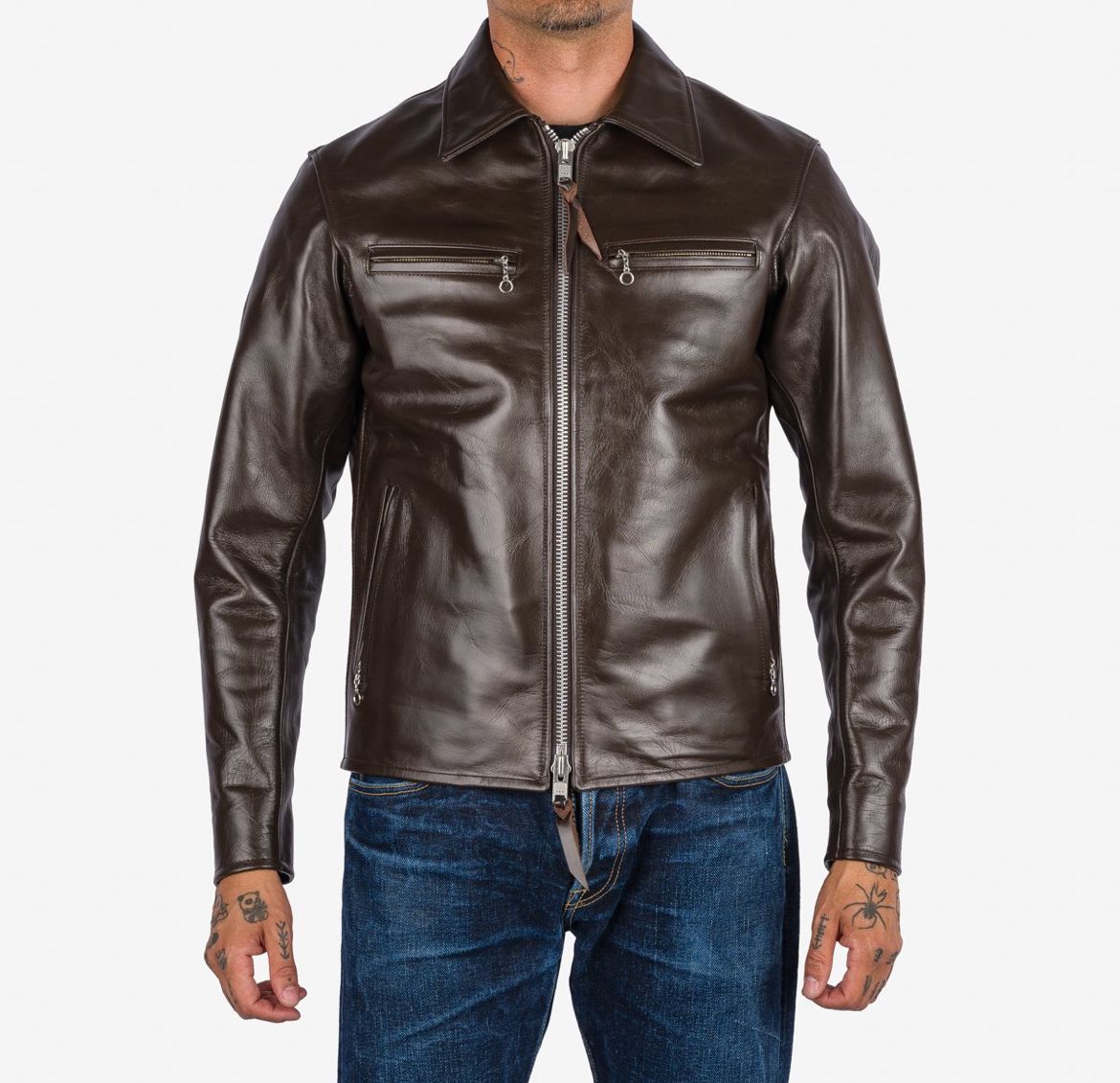 Iron Heart IHJ-129 Leather Jacket Brown