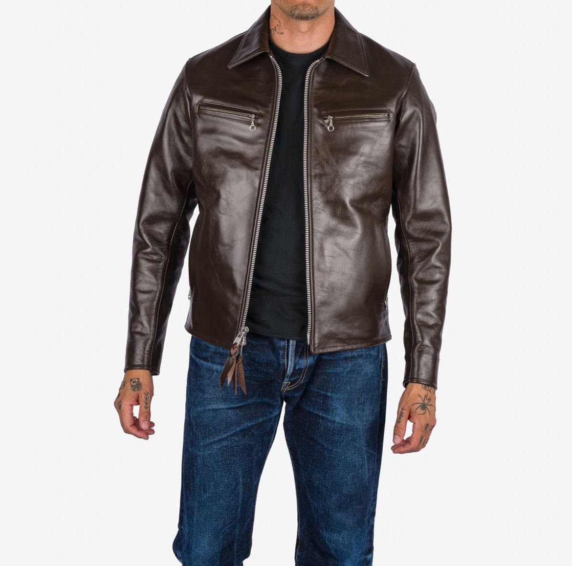 Iron Heart IHJ-129 Leather Jacket Brown