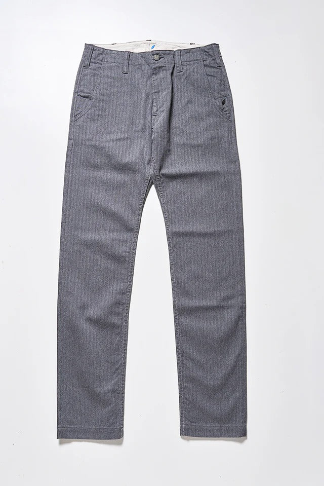 Pure Blue Japan 1168-GRY Herringbone Grey Trouser