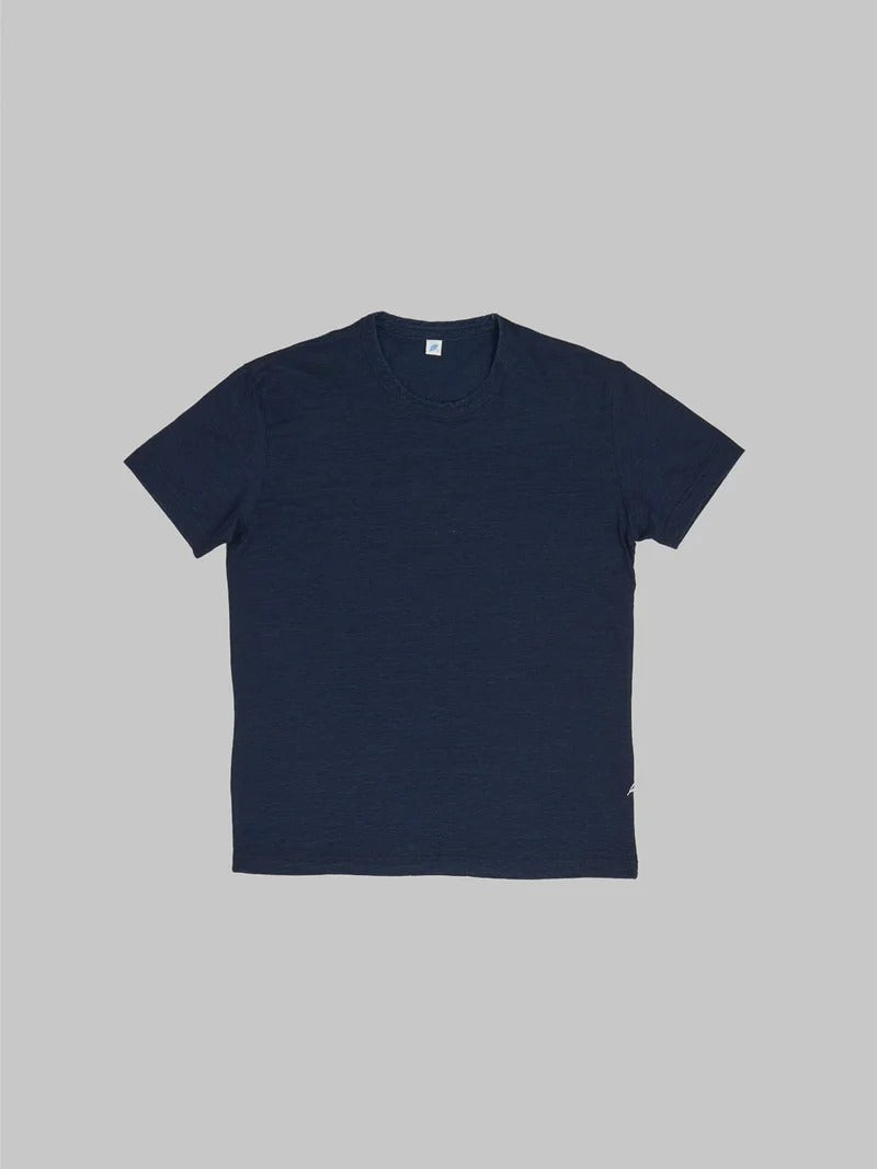 Pure Blue Japan SS-5011-D Dark Indigo Jersey Crewneck T-shirt