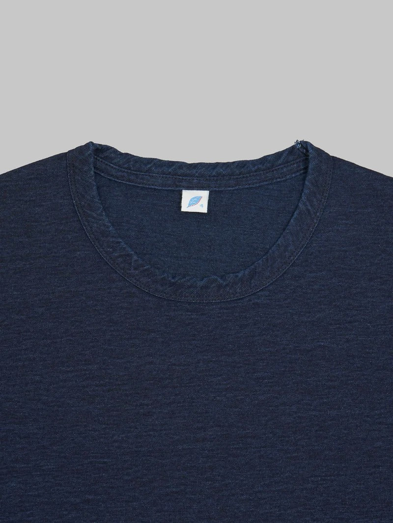 Pure Blue Japan SS-5011-D Dark Indigo Jersey Crewneck T-shirt