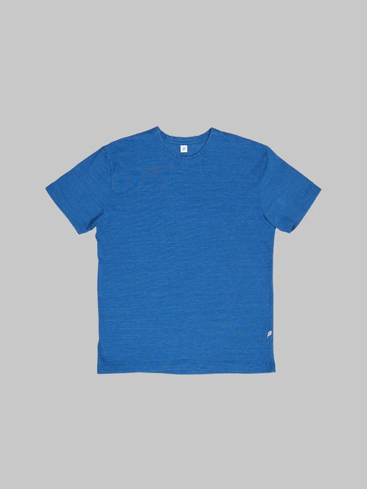 Pure Blue Japan SS-5011-M Middle Indigo Jersey Crewneck T-Shirt