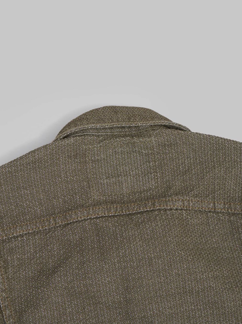 Pure Blue Japan 6117-OLV Sashiko Type 2 Jacket Olive x Olive Sashiko