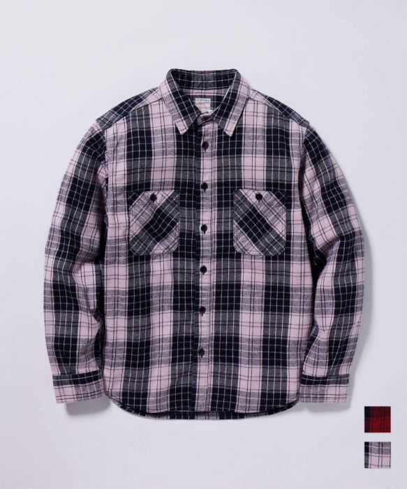 Momotaro MXLS 1002 Original twil check Shirt Pink