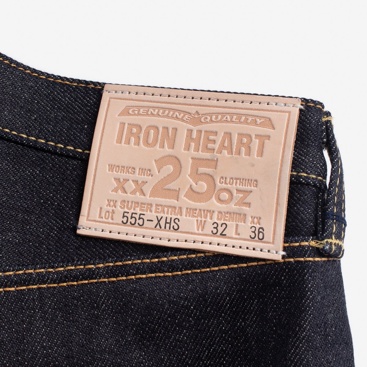 Iron Heart 555 XHS 25 oz Indigo Selvedge Denim Slim Fit