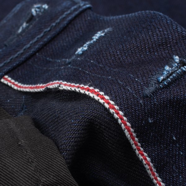 Iron Heart IH 555S 19ib 19oz Indigo Black Selvedge