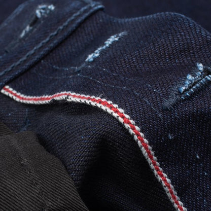 Iron Heart IH 555S 19ib 19oz Indigo Black Selvedge